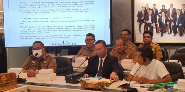 Hearing PT Unicomindo dengan Komisi B DPRD Surabaya