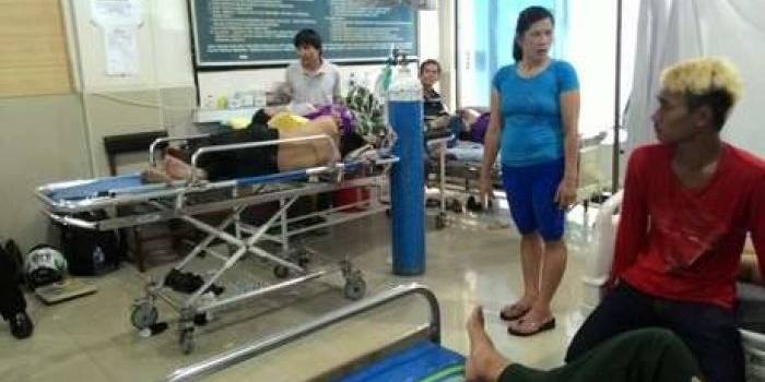 Korban sengatan lebah di RS. foto: detik.com