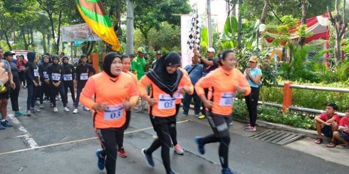 Peserta lomba Triathlon tahun 2018 lalu.