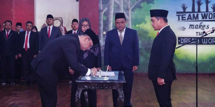 Pelantikan Lucky Danardono sebagai Pj Sekdakot Pasuruan.