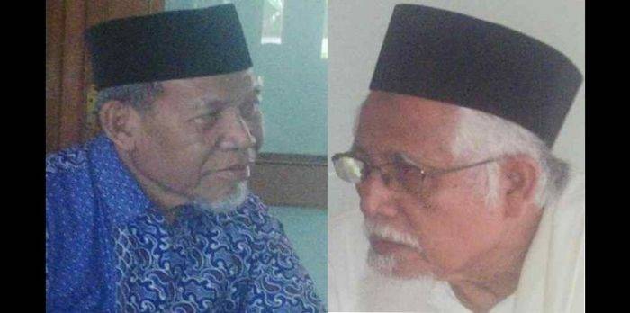 KH. Makmur Masyhar (kiri) dan KH. TB Abdul Hakim