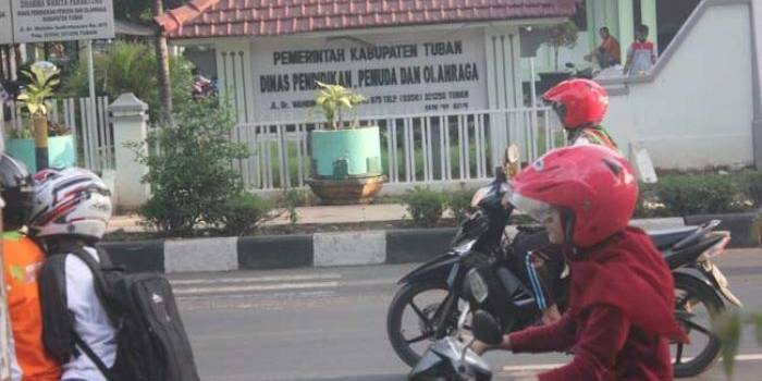 Kantor Dikpora Tuban di Jalan Wahidin Sudirohusodo. foto: suwandi/ BANGSAONLINE