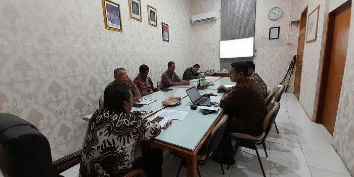 Rapat koordinasi yang dilakukan Kantah Kota Pasuruan dengan BPKAD.
