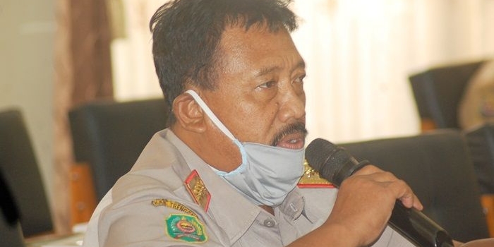 Joko Rusianto, Kepala BPBD Trenggalek. foto: HERMAN/ BANGSAONLINE