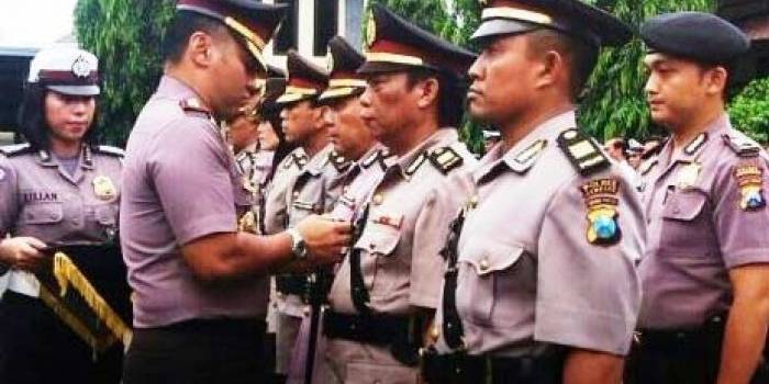 Prosesi sertijab di Polres Ponorogo. foto: istimewa