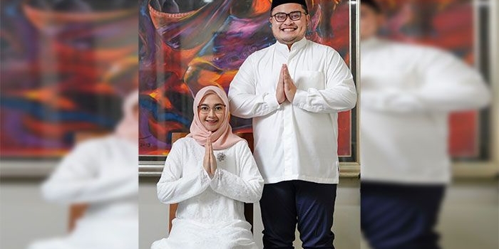 Bupati Kediri, Hanindhito Himawan Pramana, bersama istrinya, Eriani Annisa.