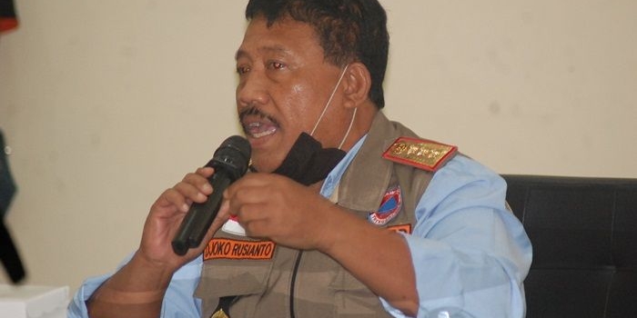 Joko Rusianto, Kepala BPBD Trenggalek. foto: HERMAN/ BANGSAONLINE