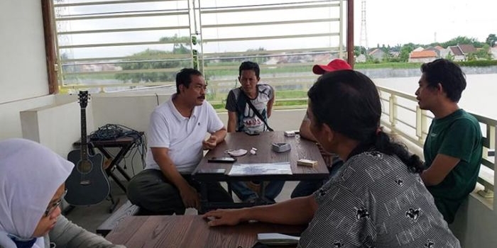 Pengurus PAC Partai Demokrat (PD) Kecamatan Kedupok saat diskusi membahas pengganti M. Soufis Subri sebagai Wakil Wali Kota Probolinggo.