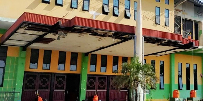 GOR Sasana Kridha Anoraga di Kompleks Perkantoran Raci, Kecamatan Bangil, Kabupaten Pasuruan.