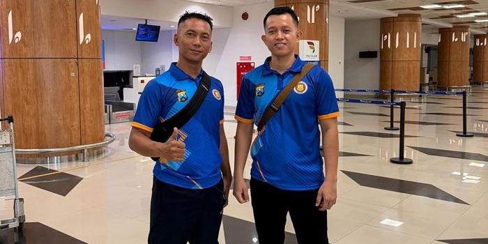 Dua anggota Polres Ngawi yang bakal mewakili Polda Jatim