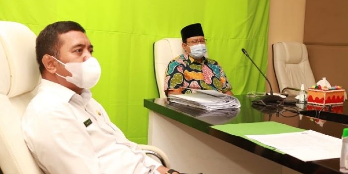 Wali Kota Pasuruan, Saifullah Yusuf (Gus Ipul) saat mengikuti Pembekalan Kepemimpinan bagi seluruh Kepala Daerah Non Petahana di Indonesia, Jumat (18/6).