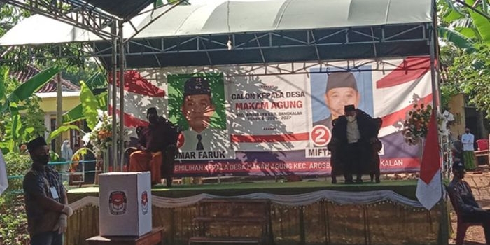 Pilkades Makam Agung, Kecamatan Arosbaya, Kabupaten Bangkalan. (foto: ist)