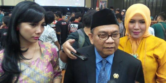 M Taufik, wakil ketua DPRD DKI usai dilantik sebagai anggota DPRD DKI Jakarta. Foto: kompas.com  