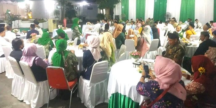 Suasana halal Bihalal keluarga besar GPK Jombang.