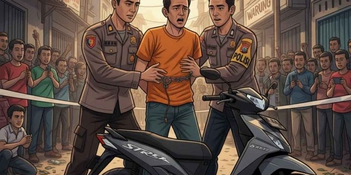 polres-nganjuk-berhasil-ungkap-aksi-pencurian-motor-satu-pelaku-ditangkap