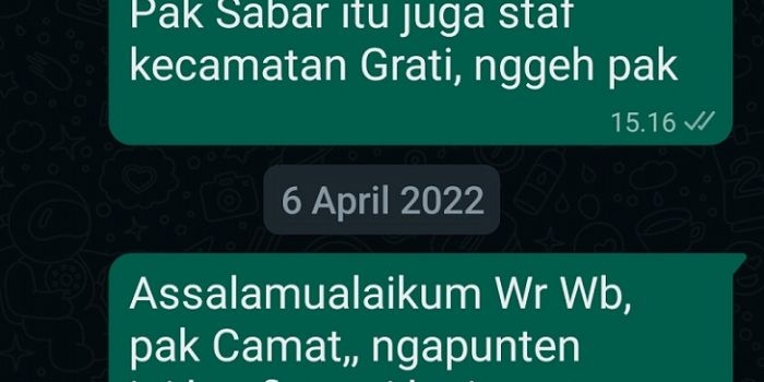 Upaya konfirmasi yang belum dijawab.