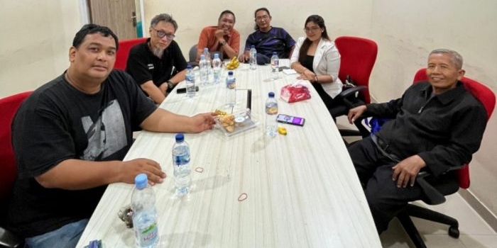 Rapat anggota PWI Kediri Raya persiapan turnamen domino pelajar dan E-Football antarwartawan