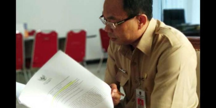 H. Heru Sukresno, Kepala BPKAD Pacitan. foto: YUNIARDI S/ BANGSAONLINE