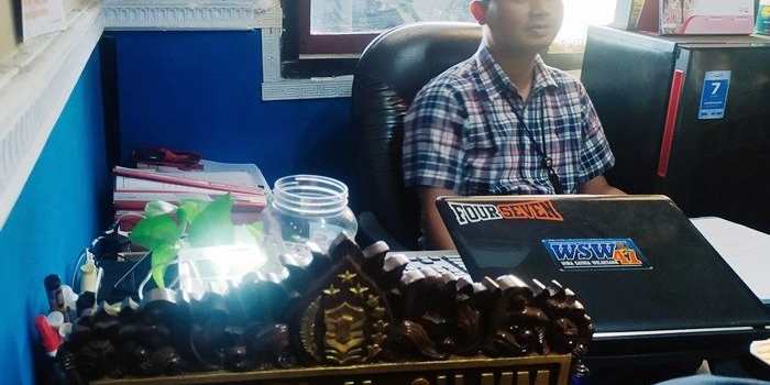 Kanit III Tipikor Satreskrim Polres Sampang Ipda Indarta. foto: MUTAMMIM/BANGSAONLINE