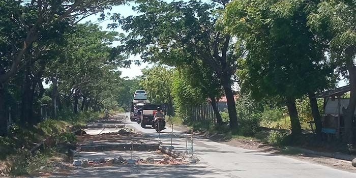 Salah satu pengerjaan proyek JLU di Kota Probolinggo.
