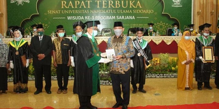 Wisuda ke-3 yang digelar Unusida di Hotel Utami Juanda, 28 November 2020. foto: ist.