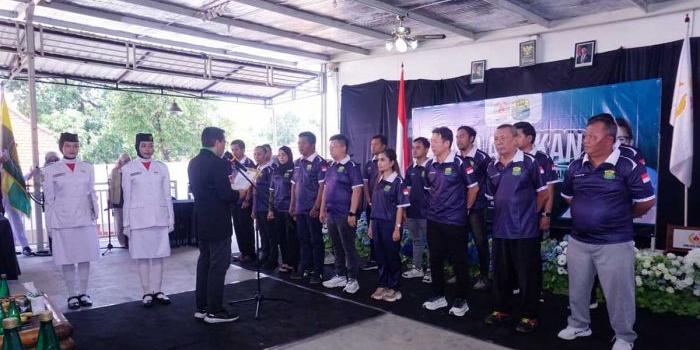 Pelantikan pengurus PBSI Kota Pasuruan periode 2025-2029.