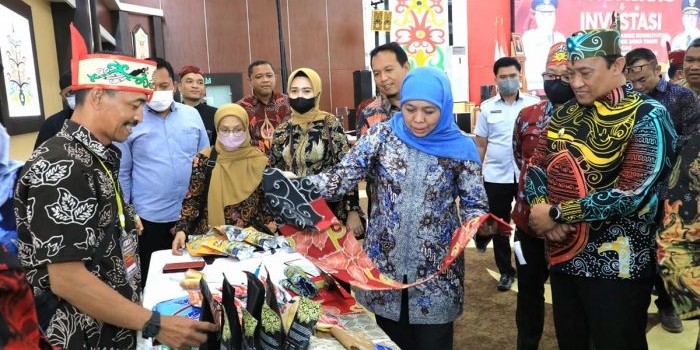 Gubernur Jatim Khofifah saat program misi dagang di Kalimantan Tengah, belum lama ini.