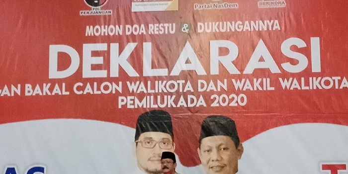 Akhmad Zubaidi, Ketua DPC Partai Gerindra Kota Pasuruan saat memberikan sambutan. (foto: ist).