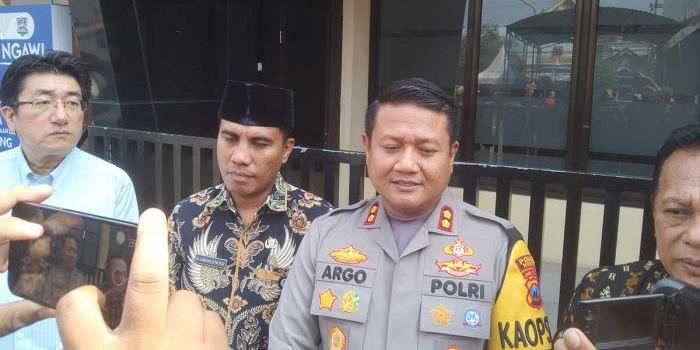Kapolres Ngawi, AKBP Argowiyono setelah melakukan konferensi pers di ruang guyub mapolres setempat, Kamis (13/6/2024).