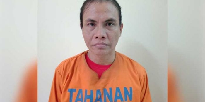 Joko Suyitno alias Bogel, tersangka penyalahgunaan narkoba.