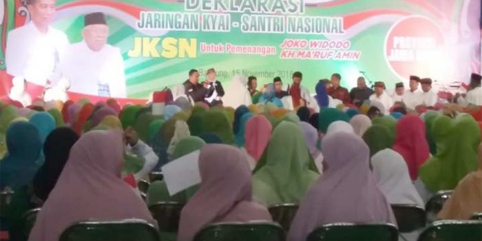 Suasana deklarasi dukungan Jokowi-Ma