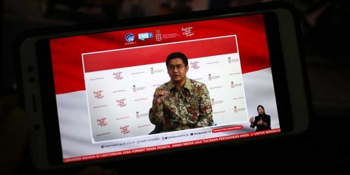 Reza Hafiz, Staf Khusus Kementerian Ketenagakerjaan dalam dialog "Sudah Sampai Mana Implementasi BSU Tahap 2?" di Jakarta, Kamis, 10 Desember 2020. foto: DOK. KPCPEN