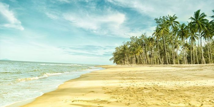 Ilustrasi gambar pantai 