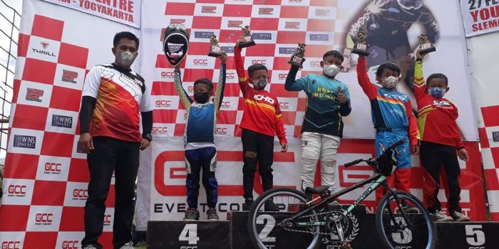 Empat atlet ISSI kota Batu borong medali di event GCC BMX Championship 2022 Sleman Yogyakarta.