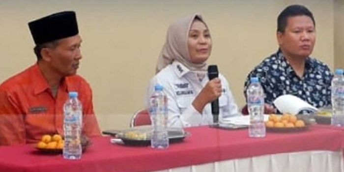 Kajari Kabupaten Kediri saat memberi sambutan. Foto: Ist