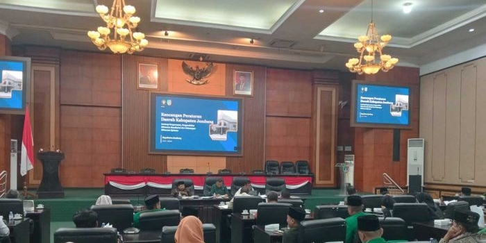 Rapat paripurna DPRD Jombang.