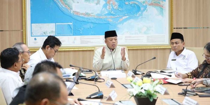 Menteri ATR/BPN saat memimpin Rakor atau rapat koordinasi pelaksanaan ILASPP 2025-2029.
