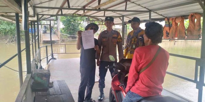 polsek-taman-imbau-operator-perahu-waspadai-debit-sungai