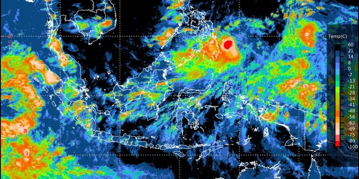 Citra inframerah Himawari-8. Foto: bnpb.go.id