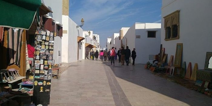 Perkampungan Yahudi di dalam benteng  Kasbah des Oudaias, Maroko. Foto: M Mas