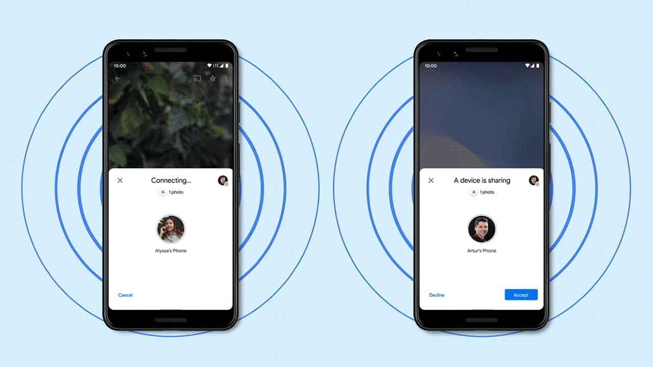 Airdrop Android.