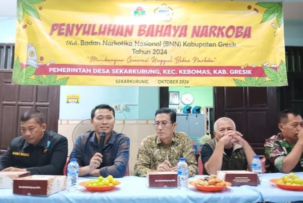  Tangkal Remaja Terjerat Narkoba, Pemdes Sekarkurung Gresik Gencarkan Sosialisasi