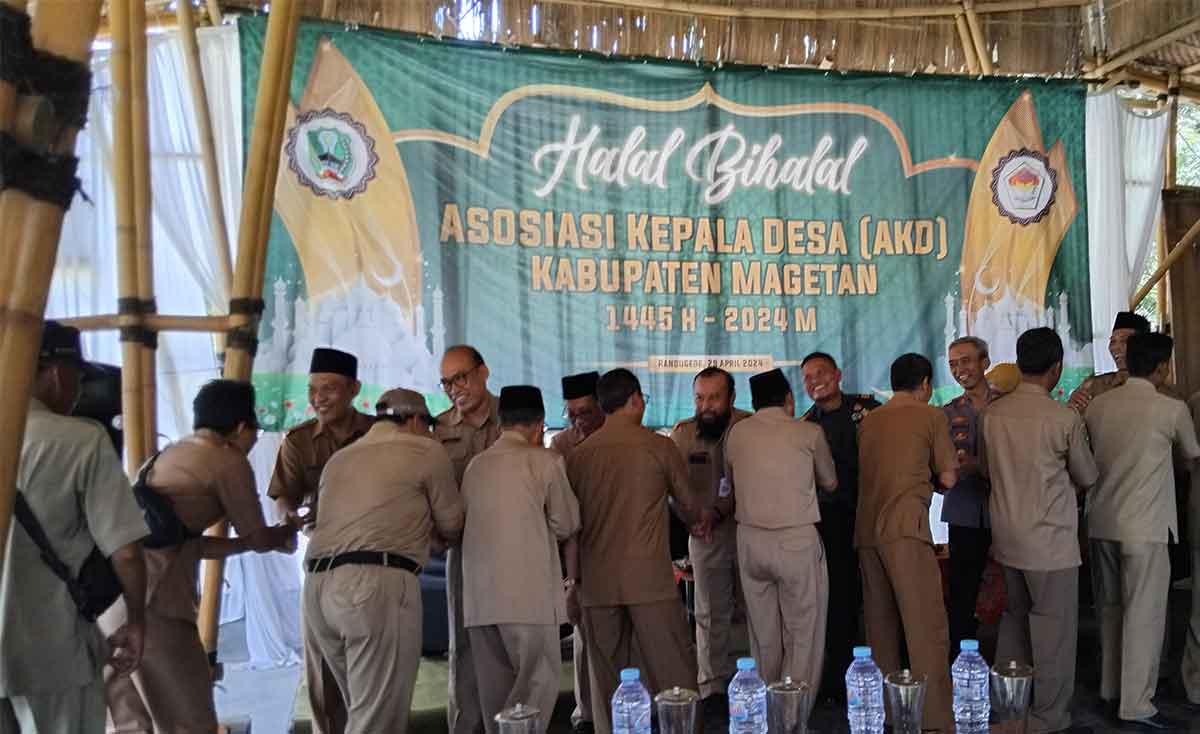 Suasana Halal Bihalal yang digelar AKD Magetan.
