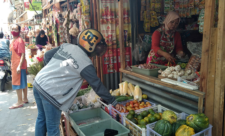Meski Harga Sembako Stabil, Pasar Besar Ngawi Terpantau Masih Sepi Pembeli