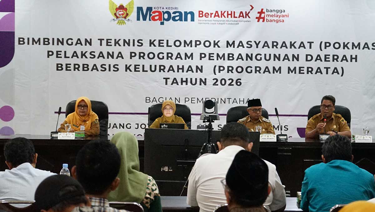 Wali Kota Kediri saat memberi arahan. Foto: Ist