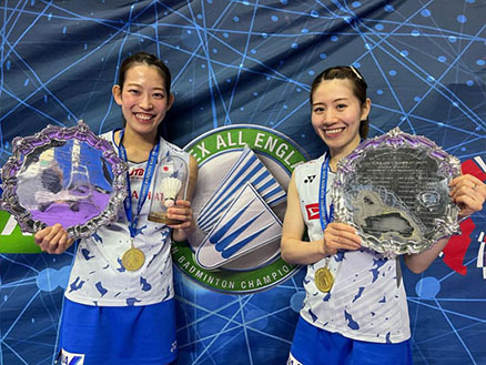 Pasangan Nami Matsuyama/Chiharu Shida dari Jepang raih juara All England 2022. 