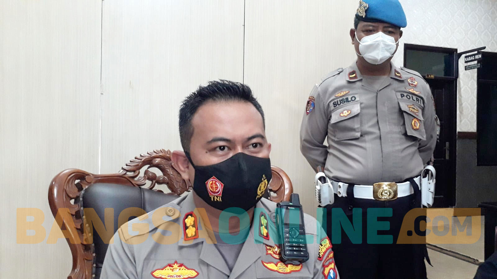 Kapolres Jombang, AKBP Agung Setyo Nugroho. foto: AAN AMRULLOH/ BANGSAONLINE