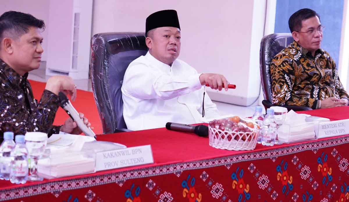 Menteri ATR/BPN saat memberi sambutan.