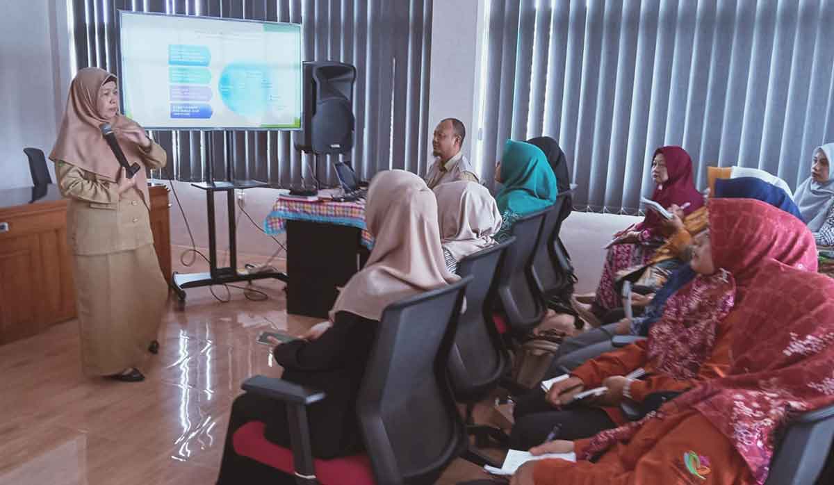 Pelatihan Fasilitator 5 Pilar STBM yang digelar di Puskesmas Beji, Kota Batu.
