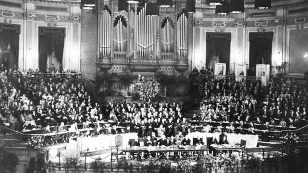 Sidang pendirian Dewan Gereja-Gereja se-Dunia pada 1948. Foto: PGI.or.id